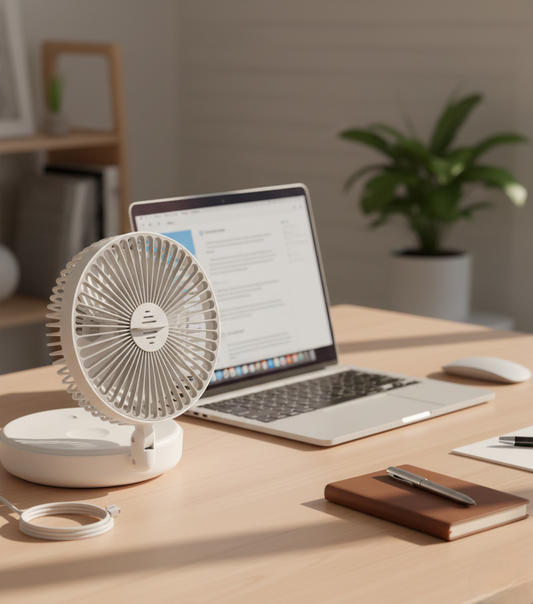 3-in-1 Rechargeable Folding Fan